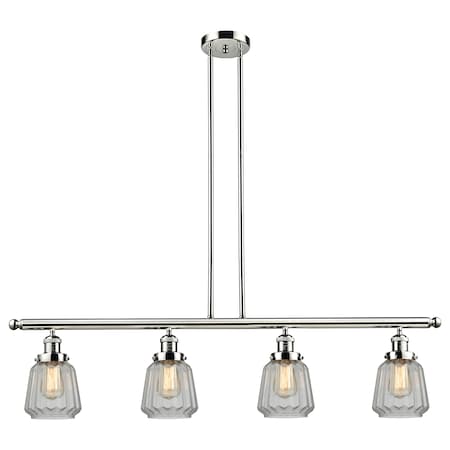 Innovations 214-PN-G142-LED LED Island Pendant from Franklin Restoration Collection 6.25 inches, Silver